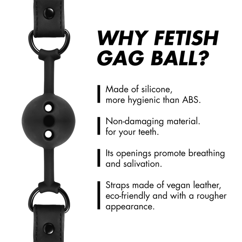 Fetish Submissive Bondage - Mordaza De Bola De Silicona Transpirable