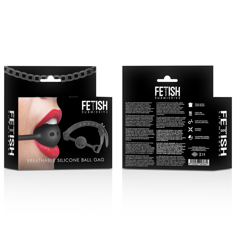 Fetish Submissive Bondage - Mordaza De Bola De Silicona Transpirable