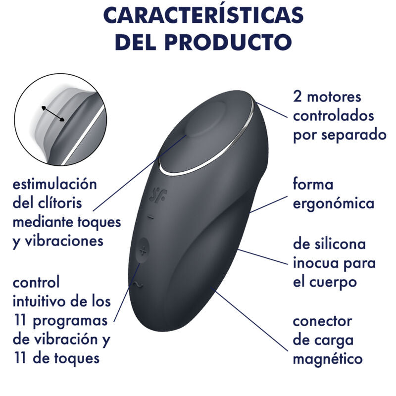 Tap And Climax 1 Vibración Y Tapping Negro