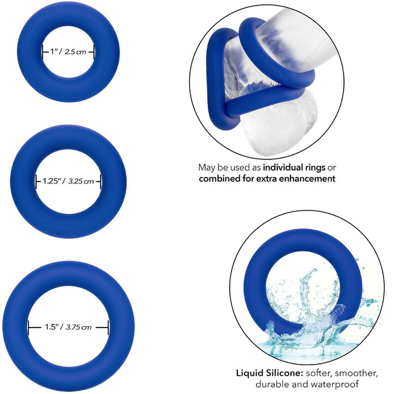 Anillo Admiral Cock Ring Set - Azul