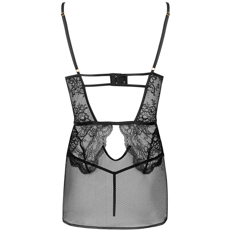 Livco Corsetti Fashion - Baririn Lc 90633 Falda + Panty Negro L/Xl