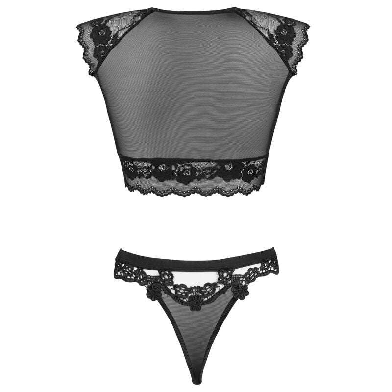 Livco Corsetti Fashion - Timosan Lc 90631 Sujetador + Panty Negro L/Xl