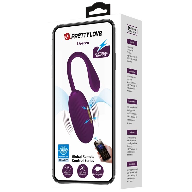 Pretty Love - Doreen Huevo Vibrador Recargable Lila