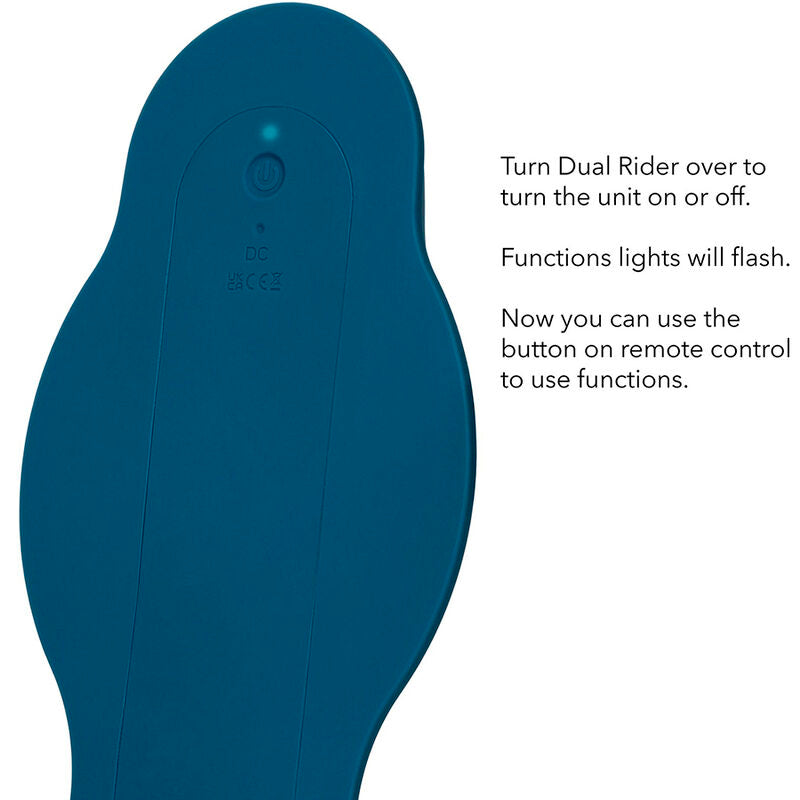 Calexotics - Rider Masajeador Doble Motor Control Remoto Azul