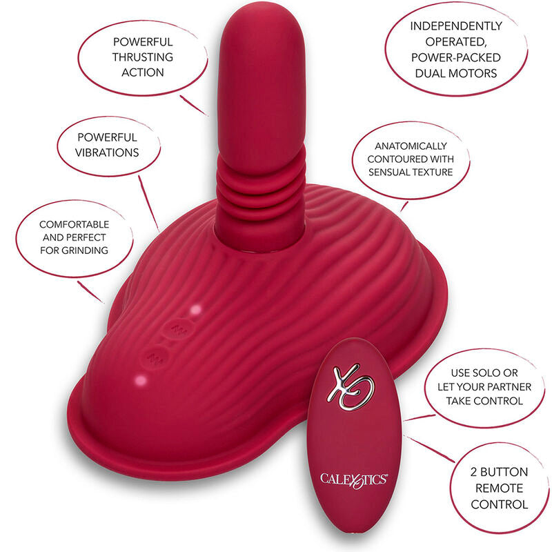 Calexotics - Rider Masajeador Doble Motor Control Remoto Rojo