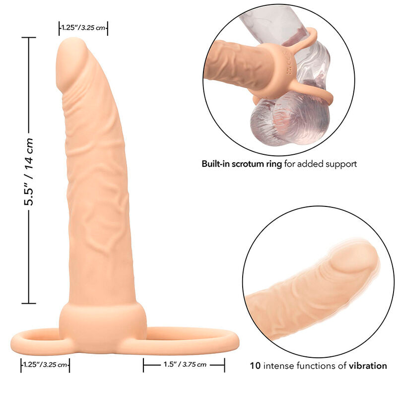 Calexotics - Performance Maxx Doble Penetrador Recargable Piel Claro