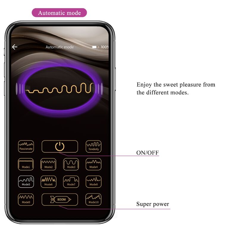 Pretty Love - Nymph Huevo Vibrador Controlado Por App Lila