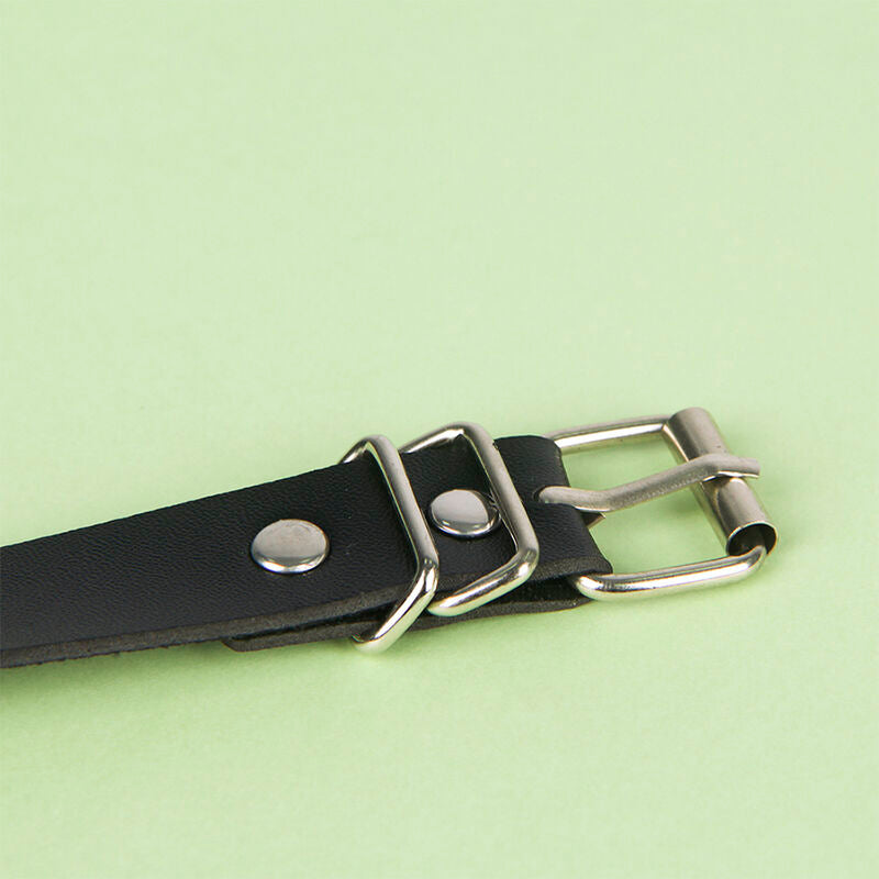 Subblime - Cinturon De Cadenas Cuero Negro Talla Única