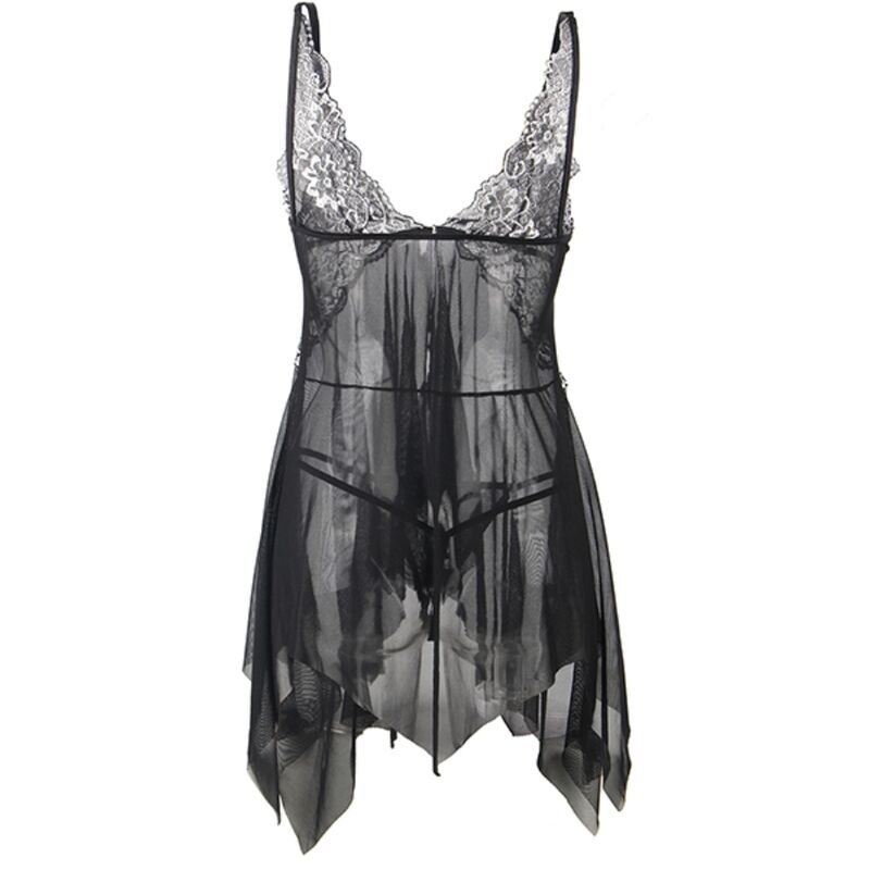 Subblime - Babydoll Tela Tul Pecho Encaje L/Xl