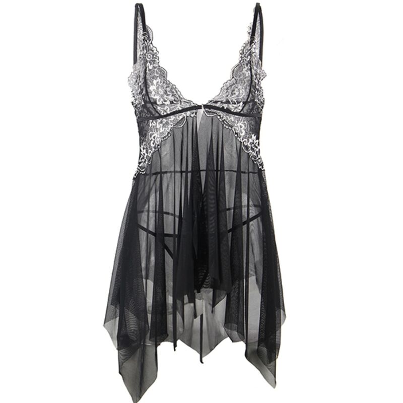 Subblime - Babydoll Tela Tul Pecho Encaje L/Xl