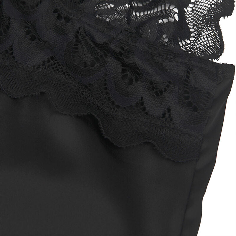 Subblime - Babydoll Con Estampado Floral Pecho Negro L/Xl