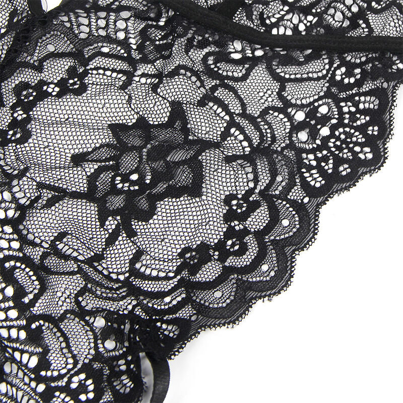 Subblime - Disfraz Policia Body Encaje Negro L/Xl