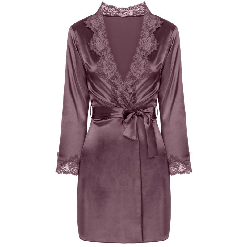 Livco Corsetti Fashion - Jacqueline Lc 90249 Bata + Camisa + Panty Violet L/Xl