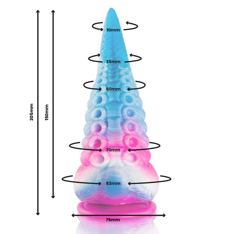 Epic - Phorcys Dildo Tentáculo Azul Tamaño Grande