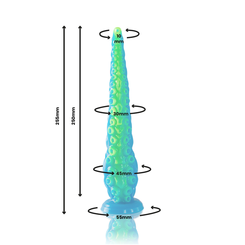 Epic - Scylla Dildo Tentáculo Fino Fluorescente Tamaño Pequeño