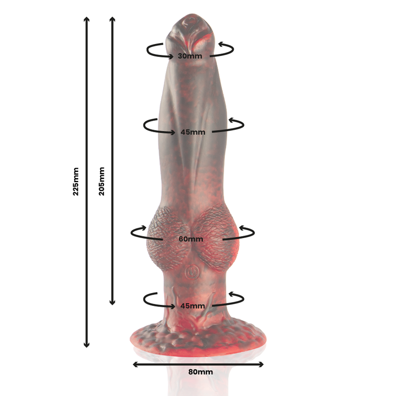 Epic - Prometheus Dildo Titan En Llamas Control Remoto
