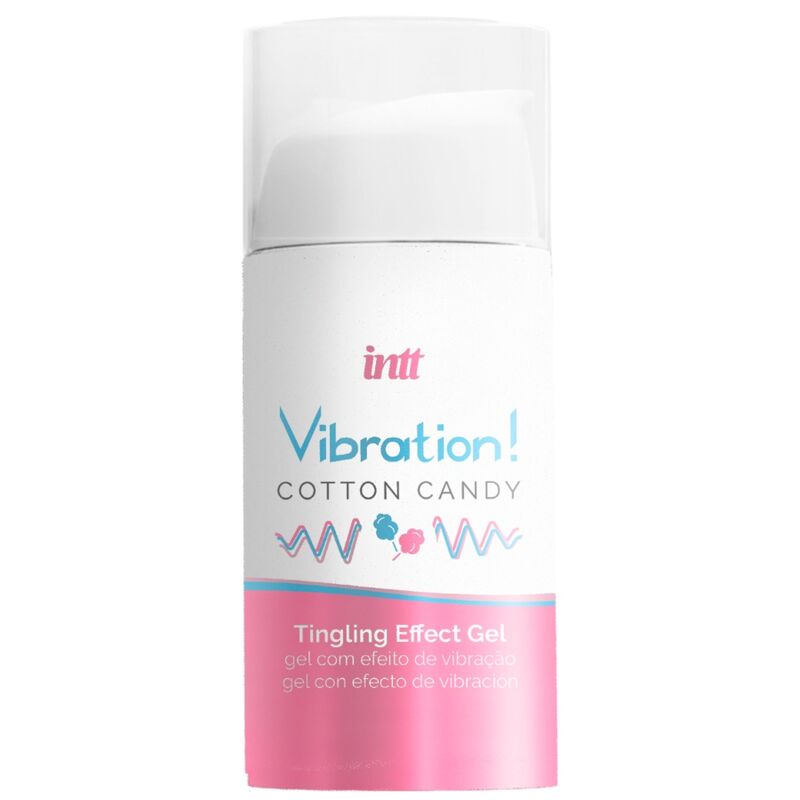 Intt - Potente Estimulante Íntimo Gel Vibrador Liquido Algodón De Azúcar 15 Ml