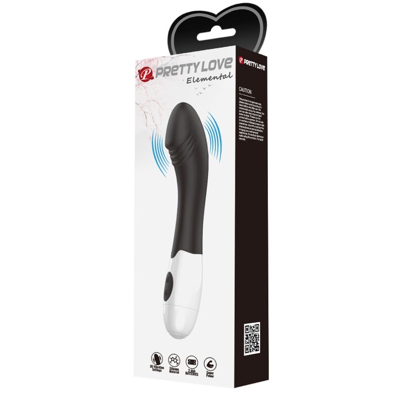 Pretty Love - Elemental Vibrador Punto G 30 Modos Negro