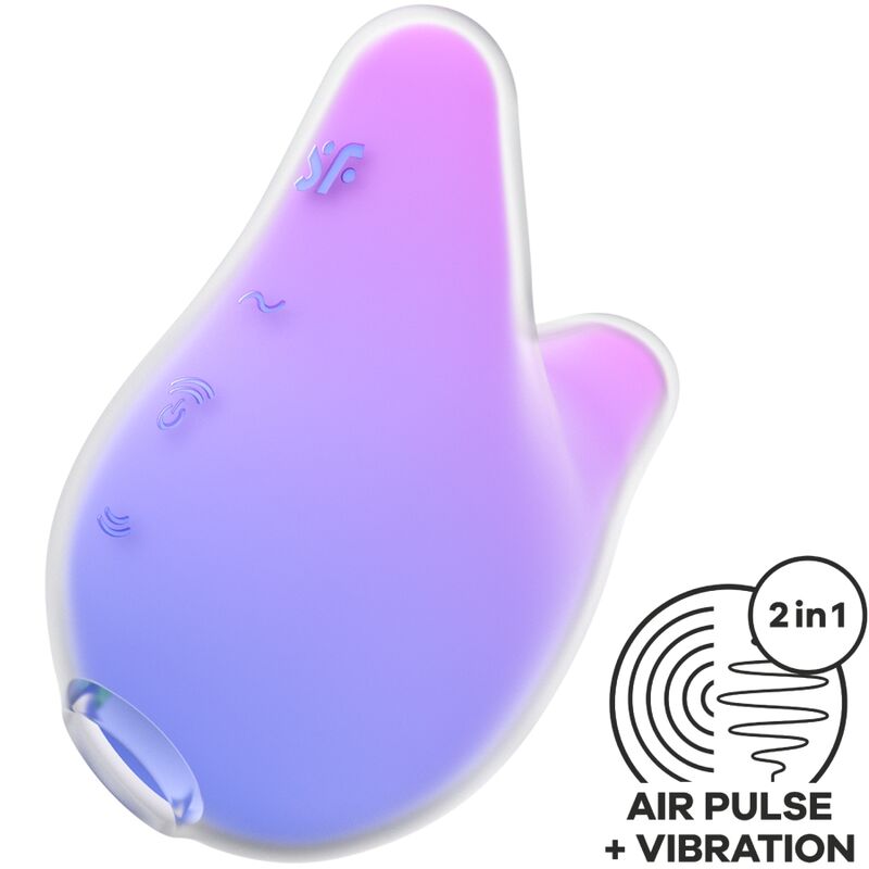 Succionador De Clítoris Mermaid Vibes Violeta Y Rosa