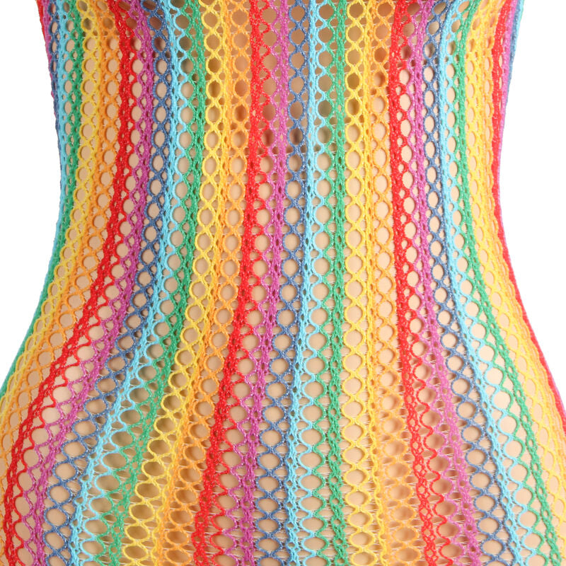 Subblime - 952341 Bodystocking De Rejilla Arcoiris Talla Única
