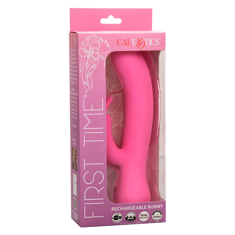 Calexotics - First Time Vibrador Rabbit Recargable Rosa