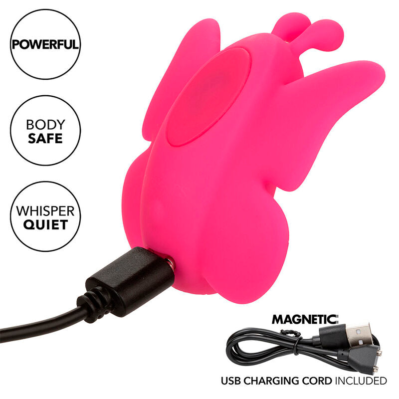 Calexotics - Neon Vibes The Flutter Vibe Estimulador 10 Vibraciones Rosa
