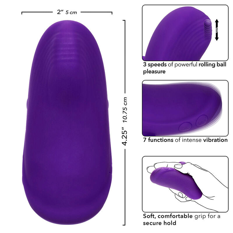 Calexotics - Envy Masajeador De Bola Rodante 7 Vibraciones Morado