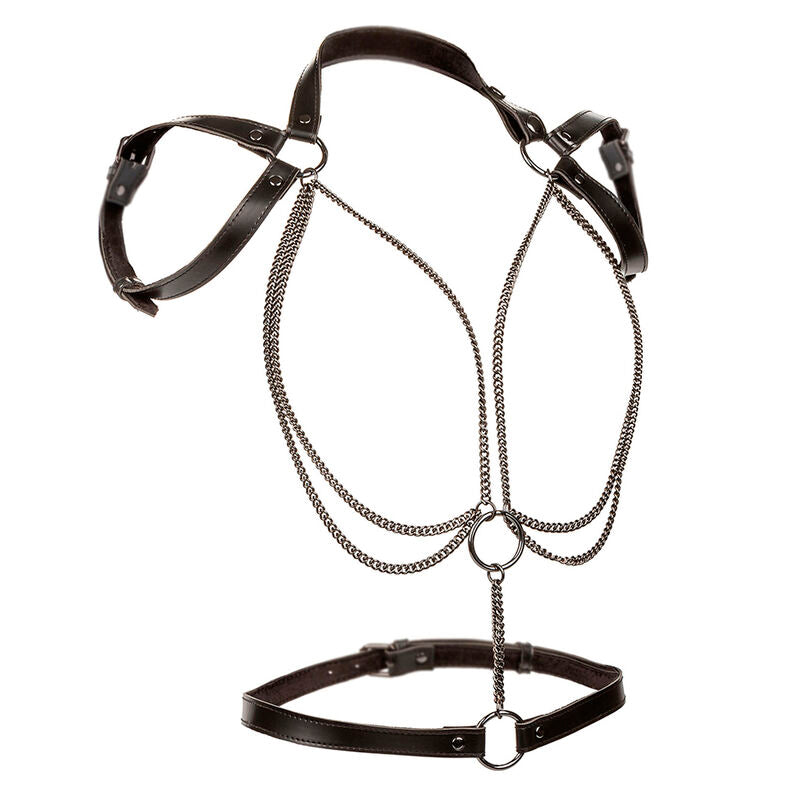 Calexotics - Euphoria Arnés Estilo Cabestro Con Múltiples Cadenas Premium