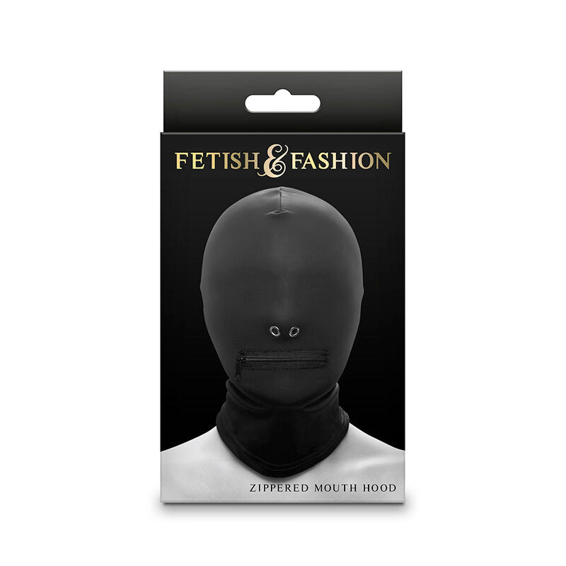 Ns Novelties - Fetish & Fashion Pasamontañas Completo Con Cremallera Nylon Negro