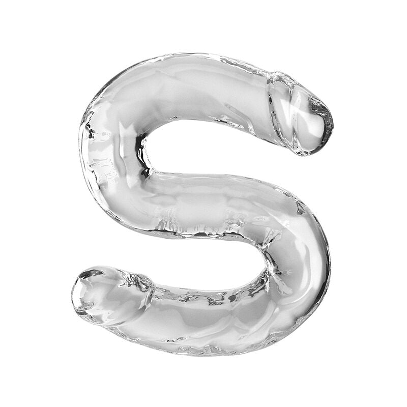 King Cock - Double Trouble Dildo Doble 46 Cm Transparente
