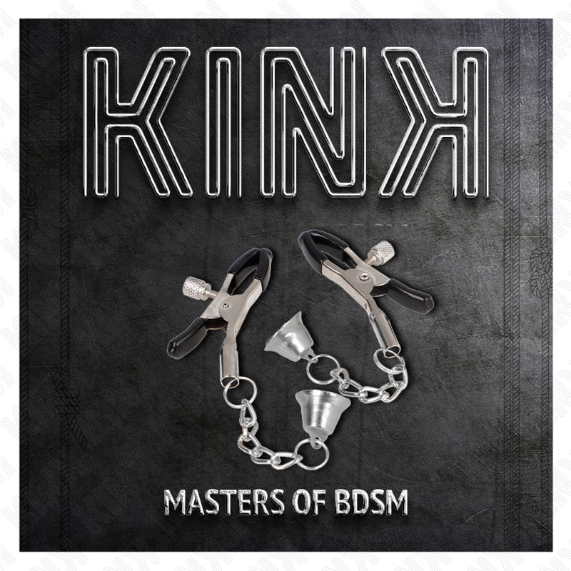 Kink - Pinzas Para Pezones Con Colgante De Campana Plateado 6 Cm