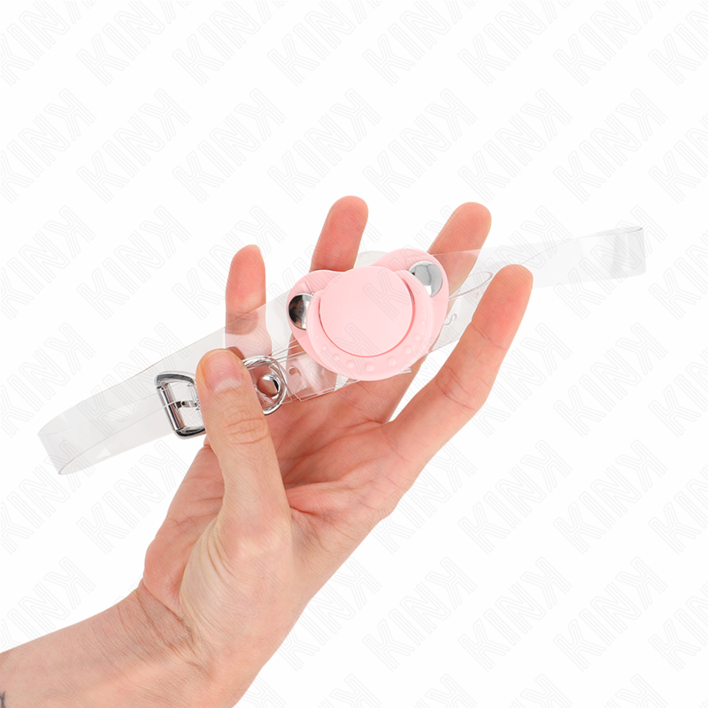 Kink - Mordaza Forma Chupete 5.5 X 4 Cm Rosa Ajustable 43-60 Cm