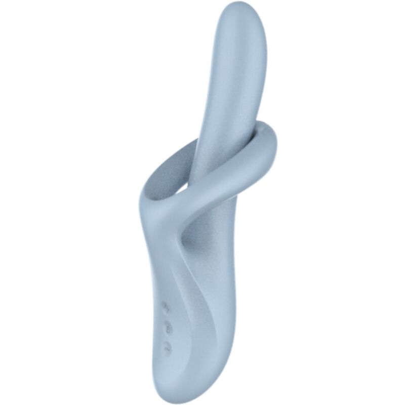 Heat Flex 4 Vibrador Con Rotador Y Calor Azul