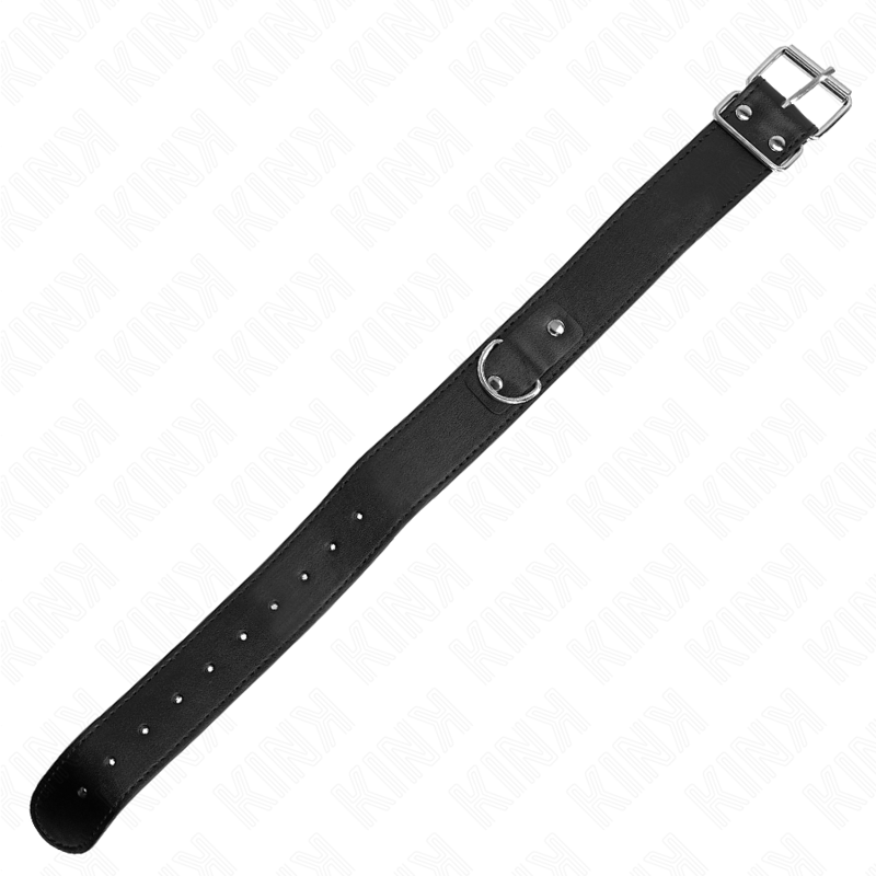 Kink - Collar Con Correa 116 Cm Fino Negro Ajustable 32-50 Cm X 8 Cm