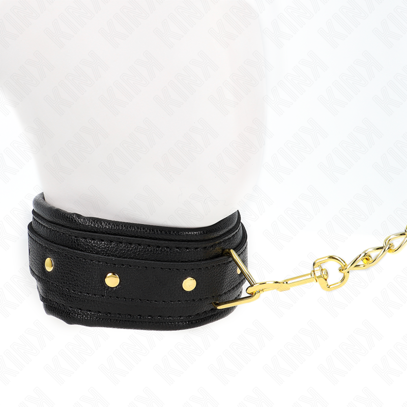Kink - Collar Con Correa Esponja Imitación Cuero Modelo 1 Ajustable 37-54 Cm X 3 Cm