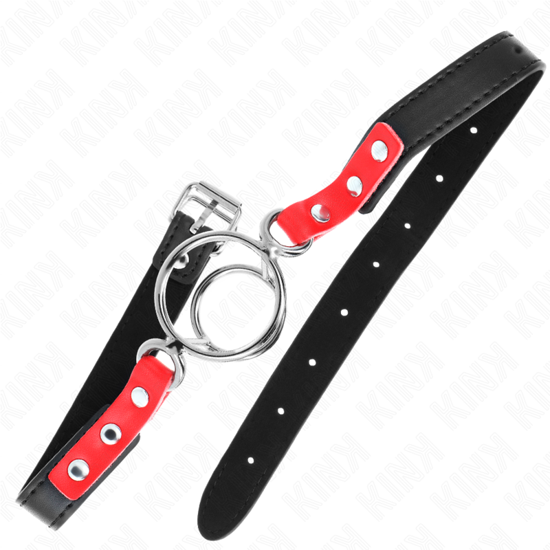 Kink - Mordaza Con Múltiples Juntas Tóricas 4 / 4.8 Cm Rojo Ajustable 38 X 56 Cm