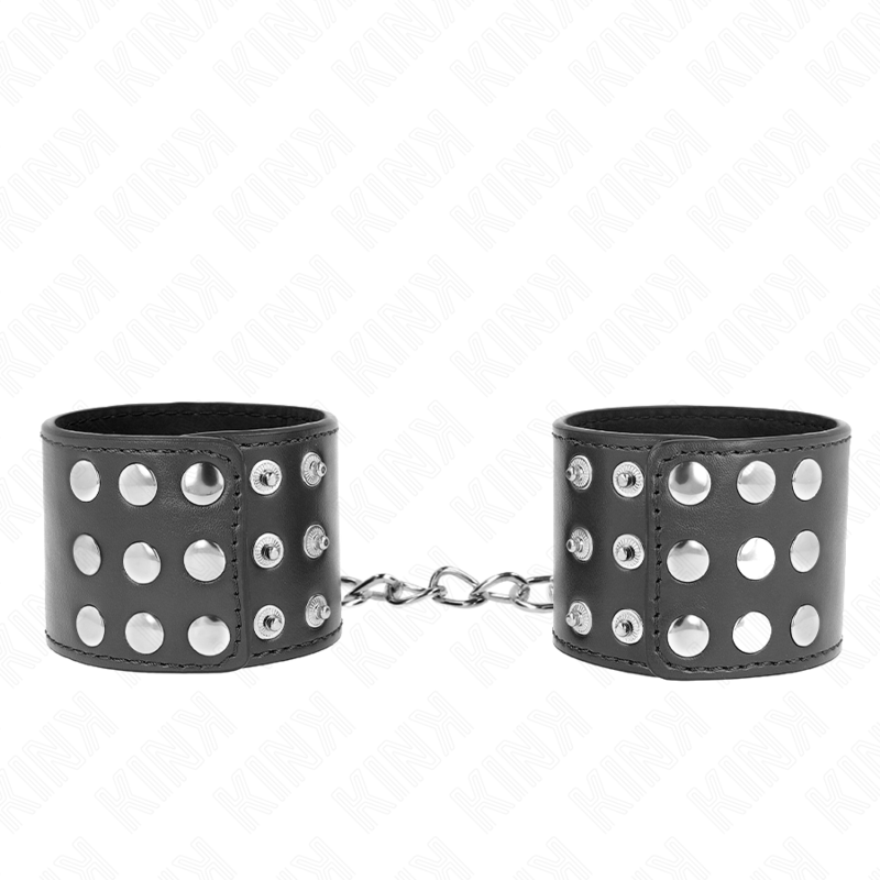 Kink - Muñequeras Con Cierre A Presión Ajustable Negro 19-24 Cm X 5.5 Cm