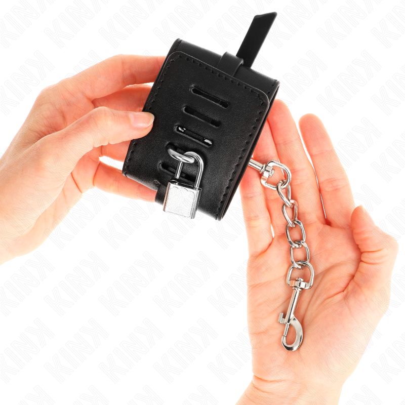 Kink - Muñequeras Deluxe Con Cierre De Candado Ajustable 14.5-21 Cm X 6 Cm