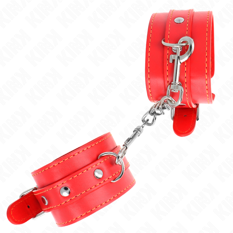 Kink - Muñequeras Finas Rojo Ajustable 21-33 Cm