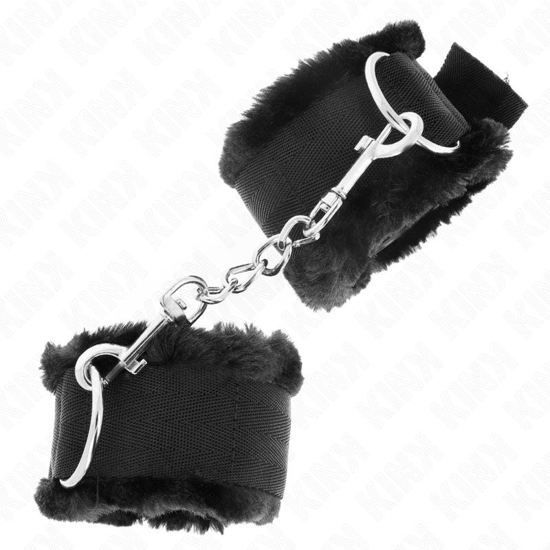 Kink - Muñequeras Forrada Negro Ajustable 17-31 Cm X 7 Cm