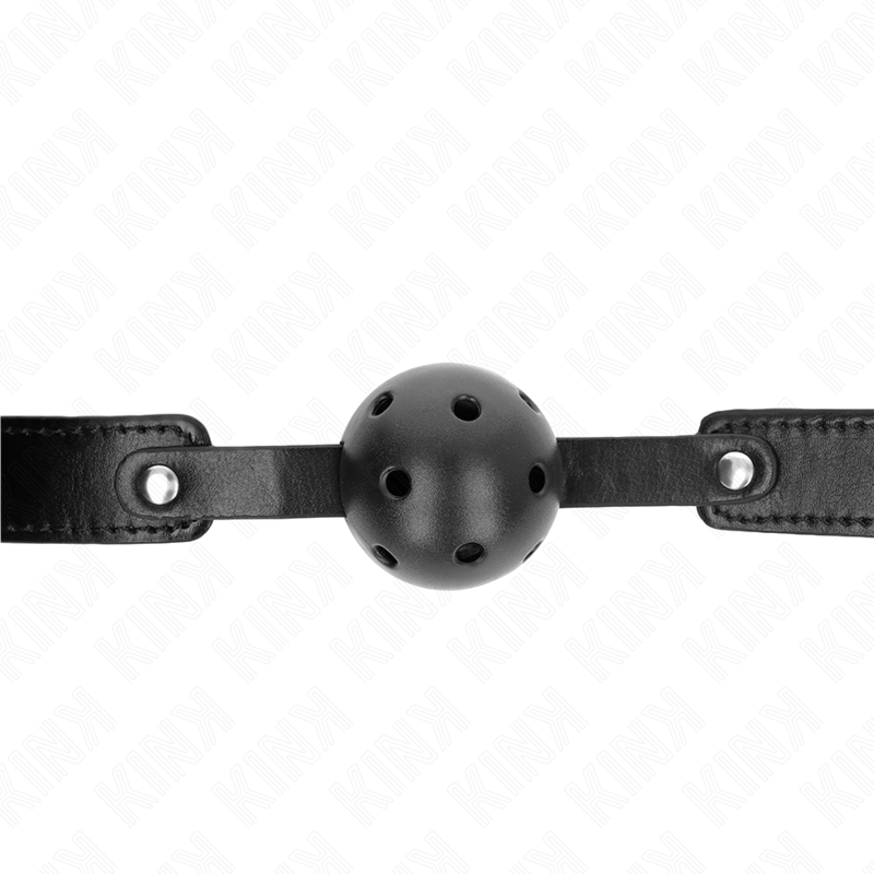 Kink - Mordaza De Bola 4.5 Cm Transpirable Negro 65 X 2.5 Cm
