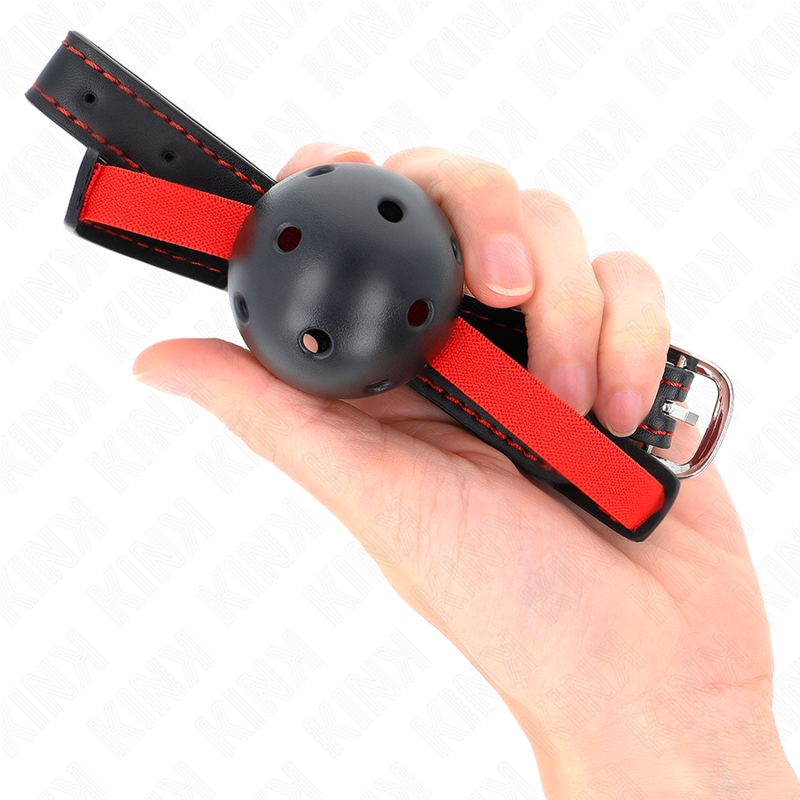 Kink - Mordaza De Bola 4.5 Cm Dura Hueca Con Cinturón Elástico 56 X 1.5 Cm