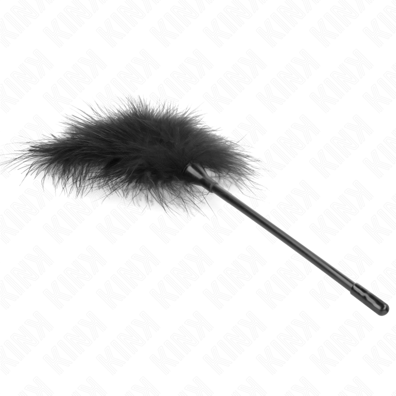 Kink - Plumas Para Cosquillas Negro Usado Para El Kit Bondage 27 Cm