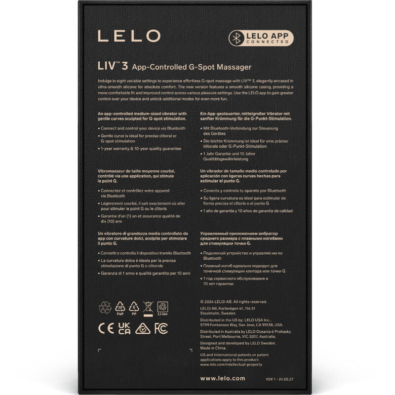 Lelo -  Liv 3 Estimulador Punto G Violeta
