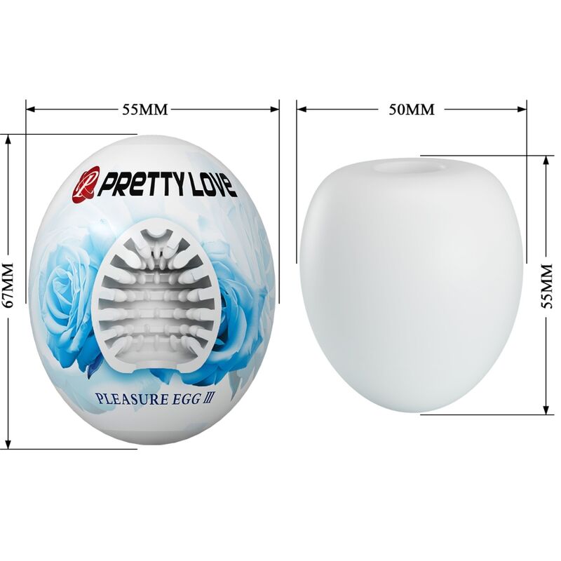 Pretty Love - Masturbador Masculino Huevo Blanco
