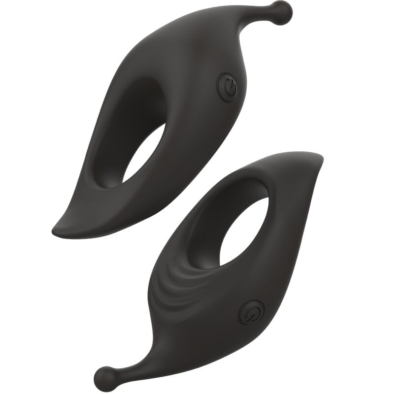 B Swish - Bcharmed Rhythm Infinite Deluxe Anillo Para Pene 15 Vibraciones Negro