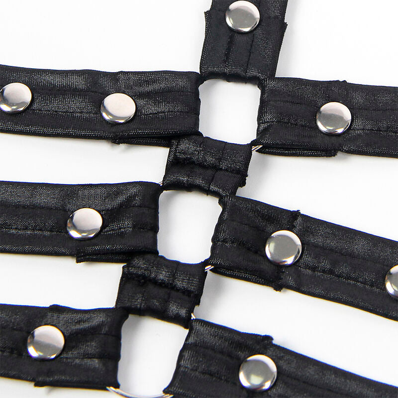 Subblime - 954406 Vestido Bondage De Cuero Negro S/m