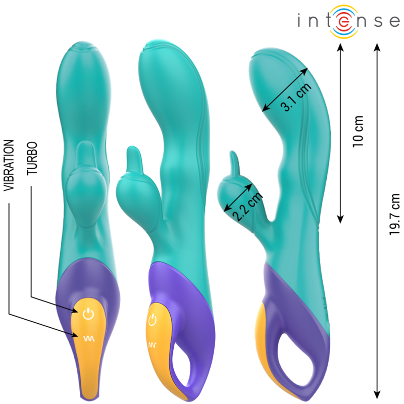 Intense - Fred Vibrador Rabbit Azul