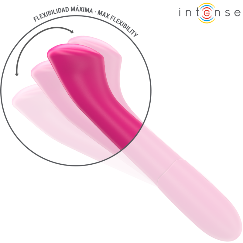 Intense - Paty Vibrador 19 Cm Flexible 10 Vibraciones Modelo 2 Rosa