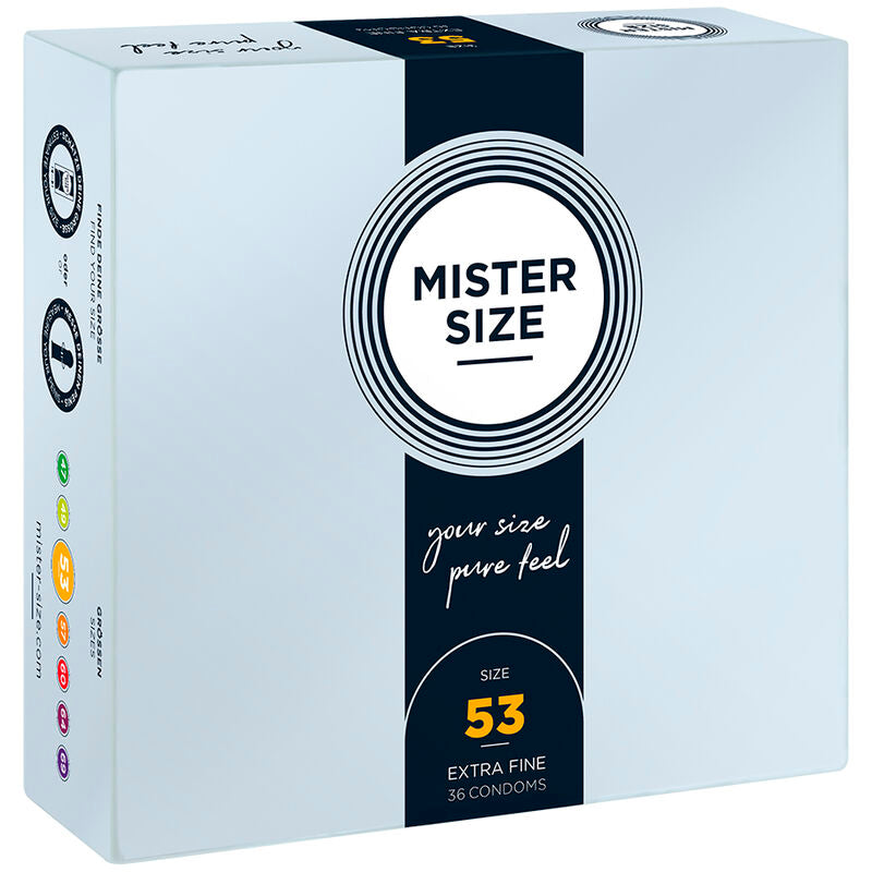 Mister Size - Preservativos Talla M 53 Mm (36 Unidades)